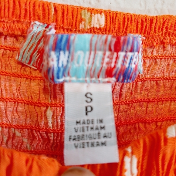 Urban Outfitters Allie Tie Sleeve Floral Blouse Sz S - Picture 7 of 11